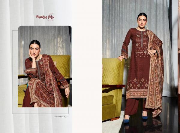 Mumtaz Kashni 1 Embroidery Pashmina Wear Dress Material